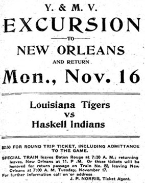 1908 Excursion to Haskell Indians Game